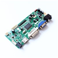 PCB Board LCD Controller Board with HDMI DVI AUDIO VGA Input Support Resolution 1024X600 DIY LCD Monitor