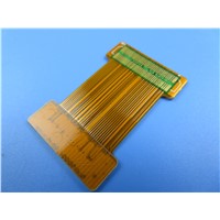 Double Layer Flexible PCB Board with Gold Plated Laser Cut for FPC Sample