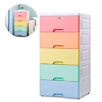 Nafenai Kid's Storage Cabinet Exquisite Furniture Organizer 5 Drawer Storage Cart with Wheels