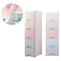 Small Storage Drawer Organizer Narrow Storage Cabinet for Bedroom Barthroom
