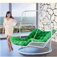 Double Luxury Metal Firm Hanging Swing Chair Bed Can Be Used as Outdoor Patio Balcony Indoor Bedroom Furniture
