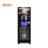 AFEN High Reflective Black Espresso Vending Machine with LED Screen