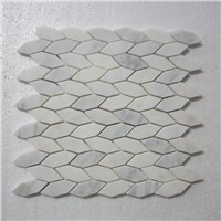 White Natural Marble Mosaic Tile Novel Design