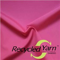 RPET Recycled Yarn Polyester Pongee 75D/50D 55gsm to 75gsm Small MOQ