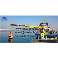 30ton 25m &amp;amp; 1.5ton 28m Hydraulic Telescopic Boom Marine Crane