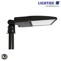 DLC Qualified Dusk to Dawn LED Parking Lot Light Fixtures 150W Lumileds with 5 Yrs Warranty