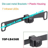 Universal License Plate Number IR Camera with Dual Mounting Brackets Optional from Topccd (TOP-LB455)