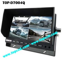 7inch Truck Quad TFT LCD Reversing Backup Monitor from Topccd (TOP-D7004Q)