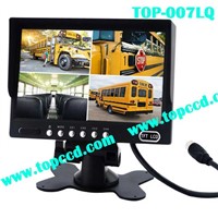 7inch Heavy Duty Vehicle Digital LCD TFT Monitor Built-In Quad from Topccd (TOP-007LQ)