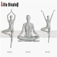 Lilladisplay Popular Sports Yoga Collection Mannequin with White Color for Window Display Clothing Shop NB-YG