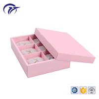 Customized Printing Mooncake Food Packaging Pink Gift Paper Box