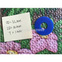100 Piece Blue Rubber Sucker for Printing Machine Free Shipping, Size: 35*14*1.0mm