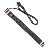 Industrial PDU Cabinets Outlet Strip Wiring Board 1 u Eight Universal Hole Total Switch Overload Protection