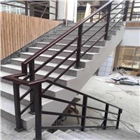 Aluminum Art or Zinc Coated Steel Stairs Handrail Powder Coated