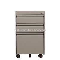 3 Drawer Goose Neck Steel Movable Cabinet