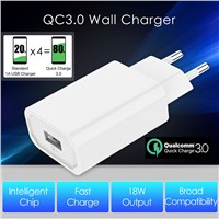 Mobile Phone Charger 18W USB Charger Single Port Adapter QC3.0 Quick Charge 3.0