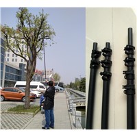 65ft Carbon Fiber Extension Pole for High Altitude Branch Scissors Fruit Picking Pole