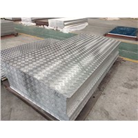 Aluminium Tread/Chequered Plate for Anti-Skid 1100 & 3003 with 5 Bars