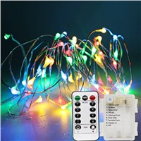 String Lights 8 Modes Fairy Lights Battery Operated Twinkle Firefly Light with Remote Timer for Bedroom Patio Garden