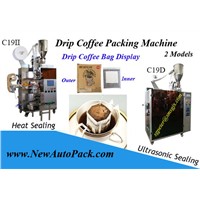 Ultrasonic Drip Coffee Packing Machine with Outer Bag