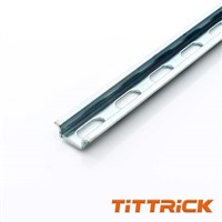 Tittrick 15mm Standard Steel Zinc Plating Slotted Electrical Steel DIN Rail
