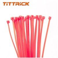 Tittrick 300mm Multi Color Self-Locking Flexible Plastic Cable Ties Nylon 66 Zip Cable Tie