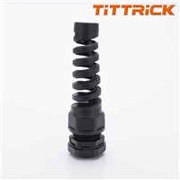 Tittrick Anti-Bending Plastic/Metal Cable Gland, Water-/Dust-Resistant