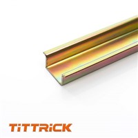 Tittrick Higher Quality 1.4"(35mm) Standard Steel Zinc Plating Electrical Steel DIN Rail
