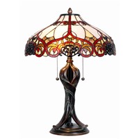 16\&amp;quot; Color Glass Table Lamp (Dia. 41*57cm)-GS1603256/G1