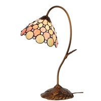 8\&amp;quot; Color Glass Table Lamp (Dia. 30*47cm)-GP0806714/A18