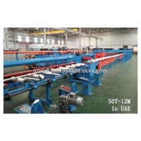 Automatic Hydraulic Drawing Bench draw forming and length cutting of various copper-aluminum profiles after an extrusion