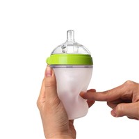 BPA Free Wide Neck Soft Baby Bottles 100% Food Grade Silicone Baby Feeding Bottle