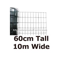 10 x 0.6m PVC Coated Garden Fence - Green
