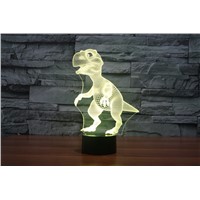 New Creative Dinosaur Design of Energy-Saving LED Lights, Touch Switches, Remote Control, Seven Colors