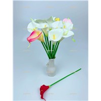 Mini PU Latex Calla Lily for Wedding Arrangement Artificial Flora