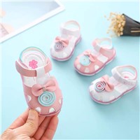Baby Princess Shoes Learn Step 0 / 1 2 Years Old New Summer Color Lamp Soft Soles Anti-Skid 6 / 12 Months Old Baby Sanda