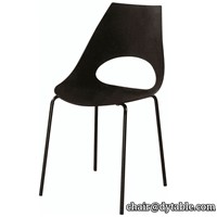 Polypropylene Plastic Chair Stackable Plastic Stainless Steel Chair