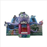 Indoor Outdoor Playground Commercial Kids Toys Jumping Funcity Giant Octopus Inflatable Amusement Park Equipment