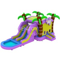 Inflatable Unicorn Bouncy Castles Wet &amp;amp; Dry 3n1 Combo for Kids