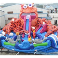 Big Octopus Playground Inflatable Amusement Park for Kids & Adults World's Largest Bounce House
