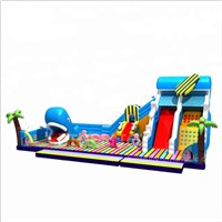 Ocean World Giant Outdoor Blow up Playground Inflatable Combo Slide Jumping Castle Adult Bounce House