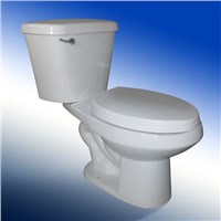Cheap Elongated Siphonic S-Trap Floor Mounted Two Piece Ceramic Toilet for American Standard Toilet in China