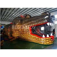 Commercial Giant Crocodile Inflatable Obstacle Course