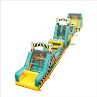Guangzhou Suppliers Indoor Outdoor Tunnel Race Interactive Challenge Games Giant Inflatable Obstacle Course Equipment