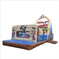 New Design Adult &amp;amp; Kids Obstacle Games Inflatable Slide Combo Castle Pirate Ship Bounce House