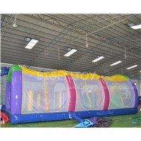 Kids Rainbow Inflatable Jumping Bouncer Commercial Indoor &amp;amp; Outdoor Party Use Obstacle Course Inflatable