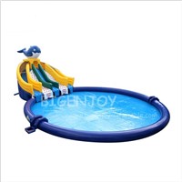 Large Pool Water Park Equipment Blow up Giant Inflatable Water Slide