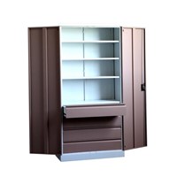 Steel Office Furniture Inner Four Drawers with Shelves Cabinet
