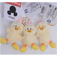 Hot Sales of Tokyo New Easter Bunny Chicken Rabbit Eggs Three Chicks Piyo Plush Dolls Toy Bag Pendent, To Customize