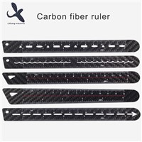 100% Real 3k Twill Weave Carbon Fiber Scale Ruler Carbon Fiber Straight Ruler for Drafting